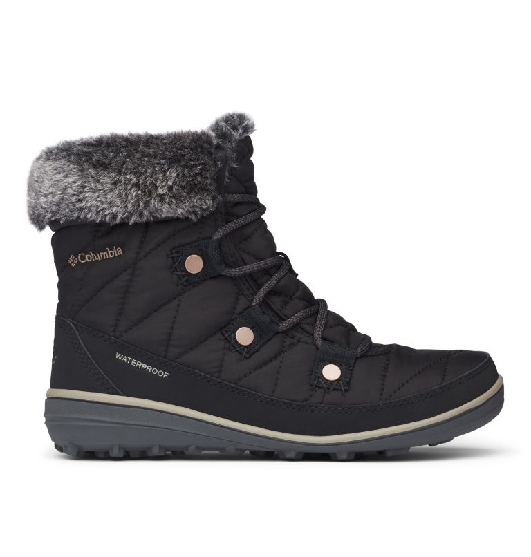 Black Columbia Heavenly™ Shorty Omni-Heat™ Women's Winter Boots | CGU8915WU