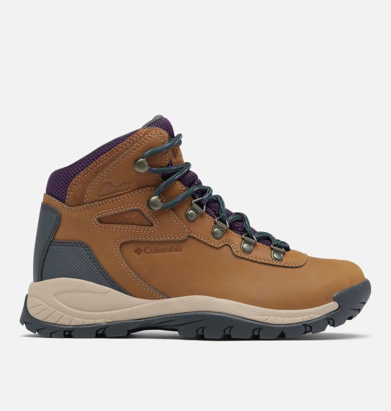 Light Brown/Purple Columbia Newton Ridge™ Plus Waterproof Women's Hiking Boots | YZA4092FR