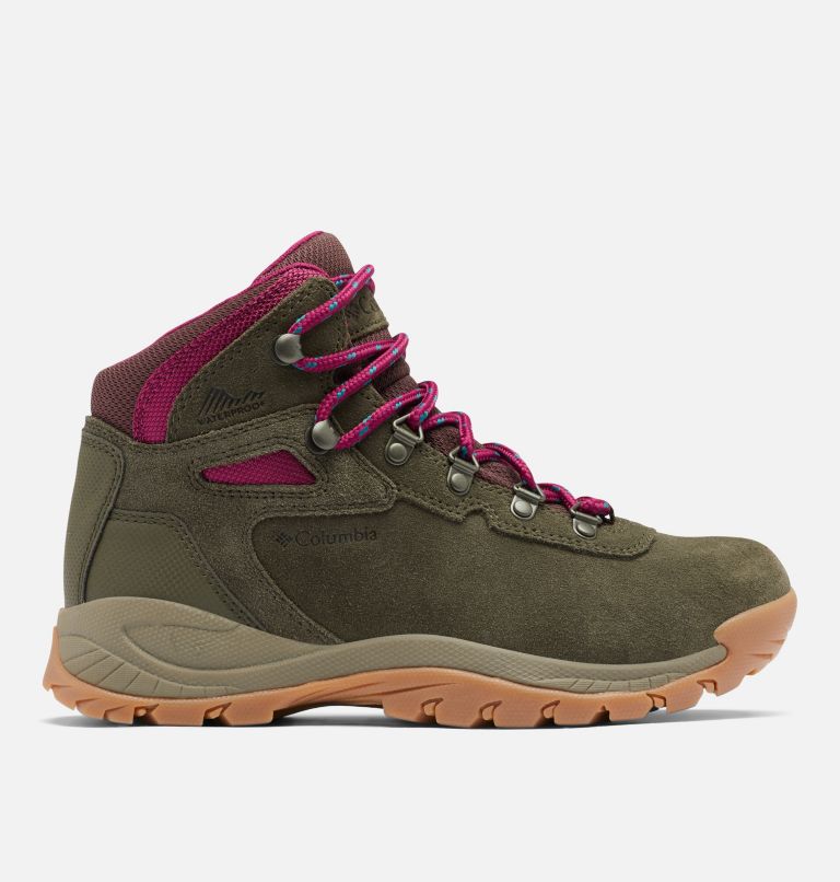 Olive/Red Columbia Newton Ridge™ Plus Waterproof Amped Women's Hiking Boots | TND8663CE