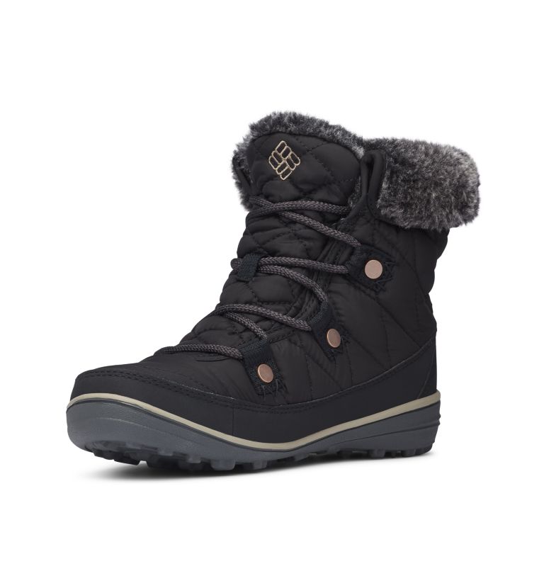 Black Columbia Heavenly™ Shorty Omni-Heat™ Women's Winter Boots | CGU8915WU