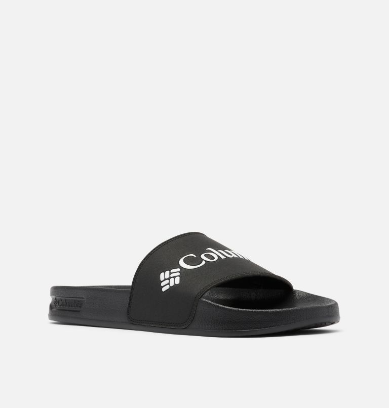 Black/White Columbia Hood River™ Slide Men's Sandals | QOU2116GL