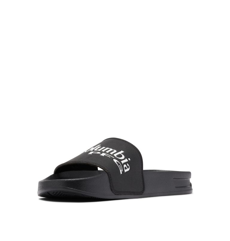 Black/White Columbia PFG Tidal Ray™ Slide Men's Sandals | RNL2793UL