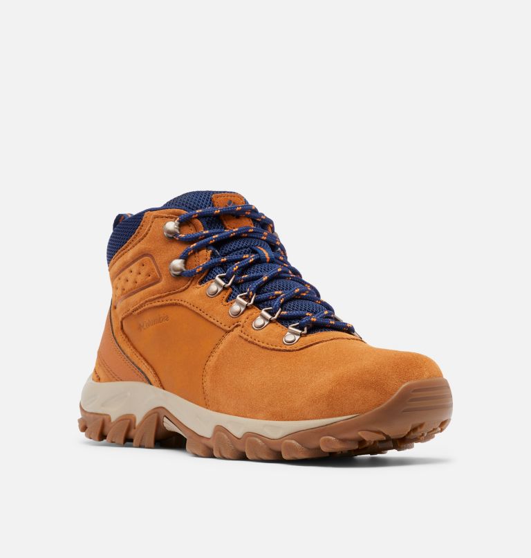 Blue/Grey Columbia Newton Ridge™ Plus II Suede Waterproof Men's Hiking Boots | EYF7499TN