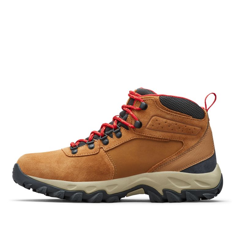 Blue/Red Columbia Newton Ridge™ Plus II Suede Waterproof Men's Hiking Boots | RSB8399NF