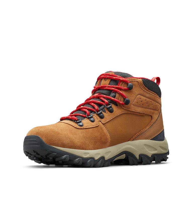 Blue/Red Columbia Newton Ridge™ Plus II Suede Waterproof Men's Hiking Boots | RSB8399NF