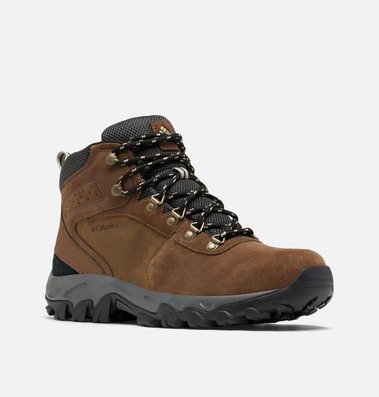 Dark Brown/Dark Grey Columbia Newton Ridge™ Plus II Suede Waterproof Men's Hiking Boots | IZX1243QA