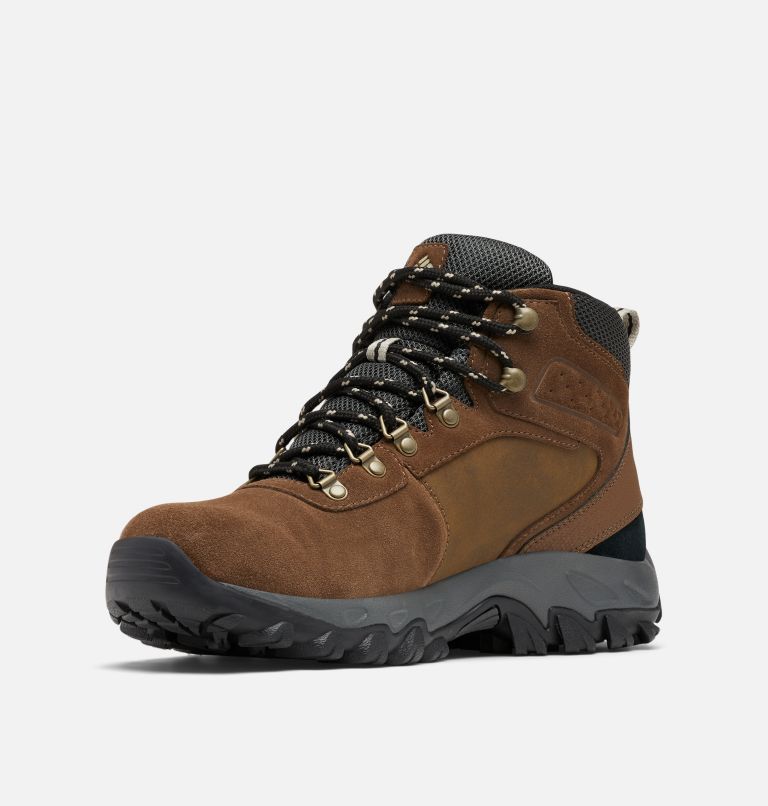 Dark Brown/Dark Grey Columbia Newton Ridge™ Plus II Suede Waterproof Men's Hiking Boots | IZX1243QA