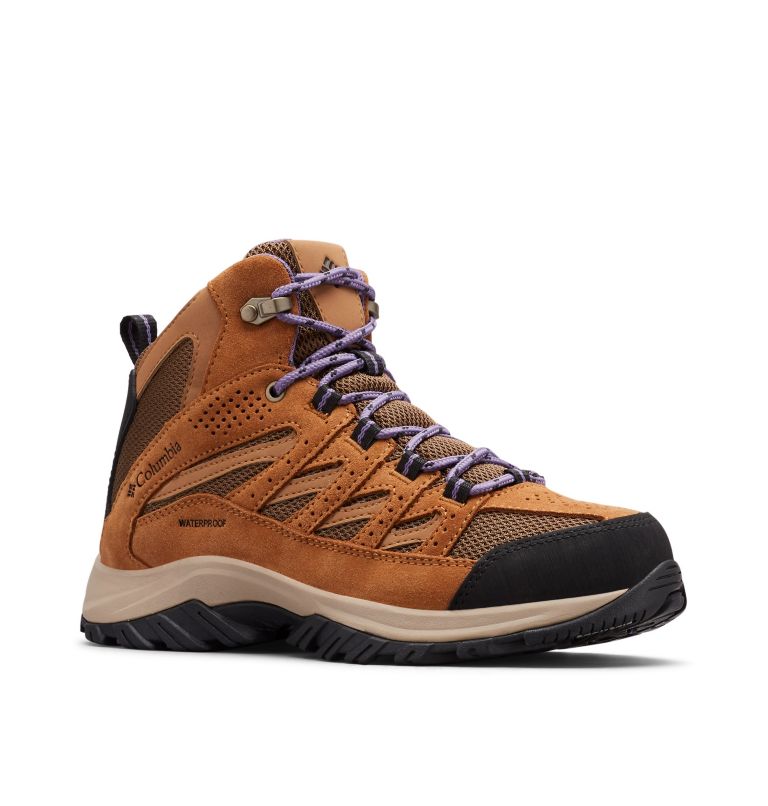 Dark/Purple Columbia Crestwood™ Mid Waterproof Women's Hiking Boots | VCB1280OT