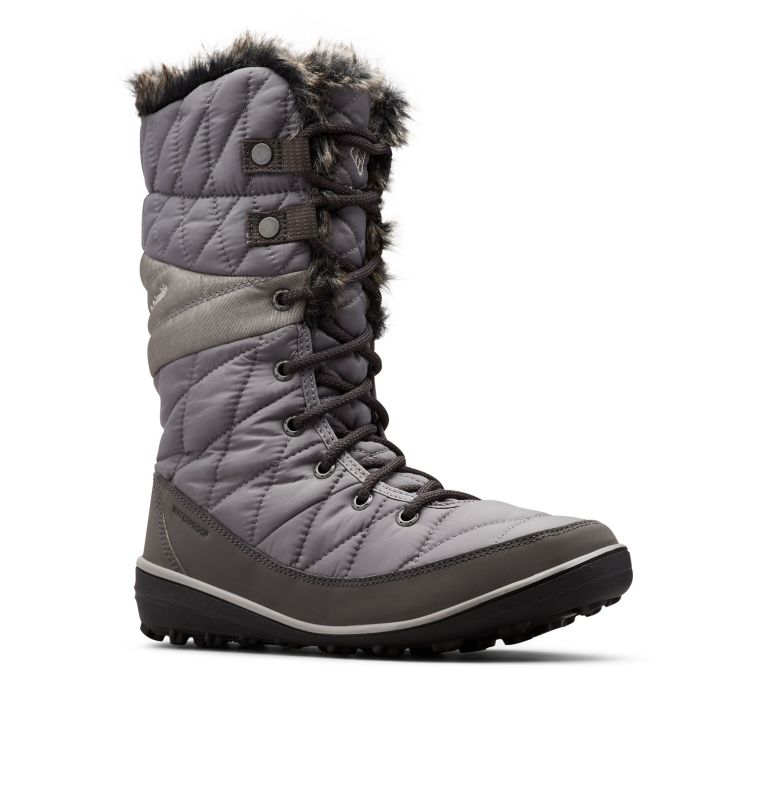 Grey/Chocolate Columbia Heavenly™ Omni-Heat™ Waterproof Women's Snow Boots | SLU836DR