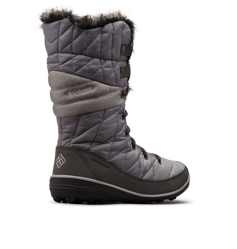 Grey/Chocolate Columbia Heavenly™ Omni-Heat™ Waterproof Women's Snow Boots | SLU836DR