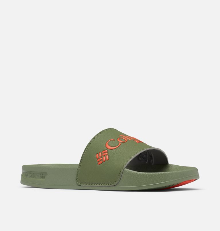 Grey/Green/Red Columbia PFG Tidal Ray™ Slide Men's Sandals | XKT764SM