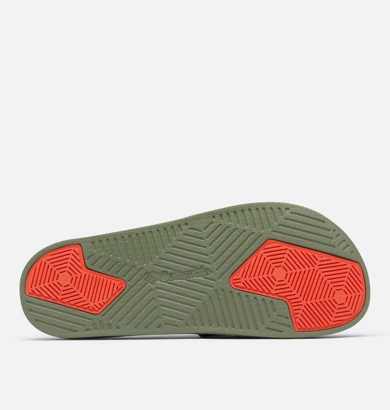 Grey/Green/Red Columbia PFG Tidal Ray™ Slide Men's Sandals | XKT764SM