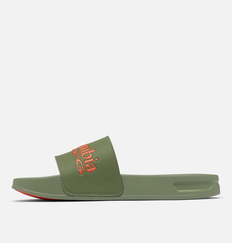 Grey/Green/Red Columbia PFG Tidal Ray™ Slide Men's Sandals | XKT764SM