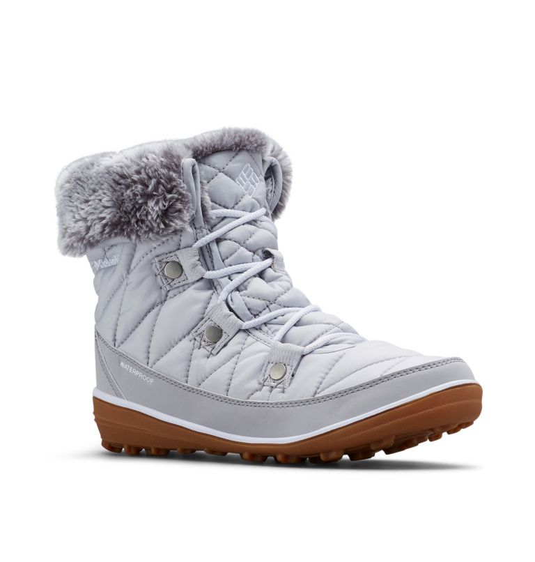 Grey/White Columbia Heavenly™ Shorty Omni-Heat™ Women's Winter Boots | KVG3126VO