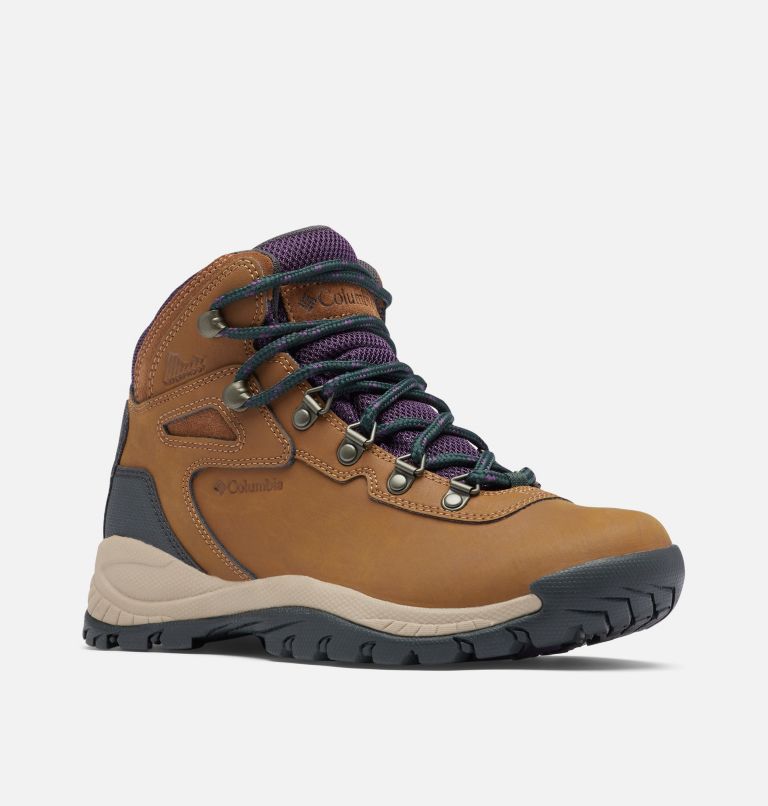 Light Brown/Purple Columbia Newton Ridge™ Plus Waterproof Women's Hiking Boots | YZA4092FR