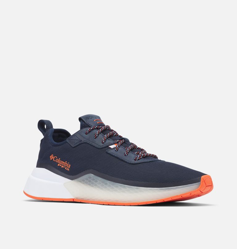 Navy/Brown/Orange Columbia PFG Low Drag™ Men's Sneakers | SEH9773AE