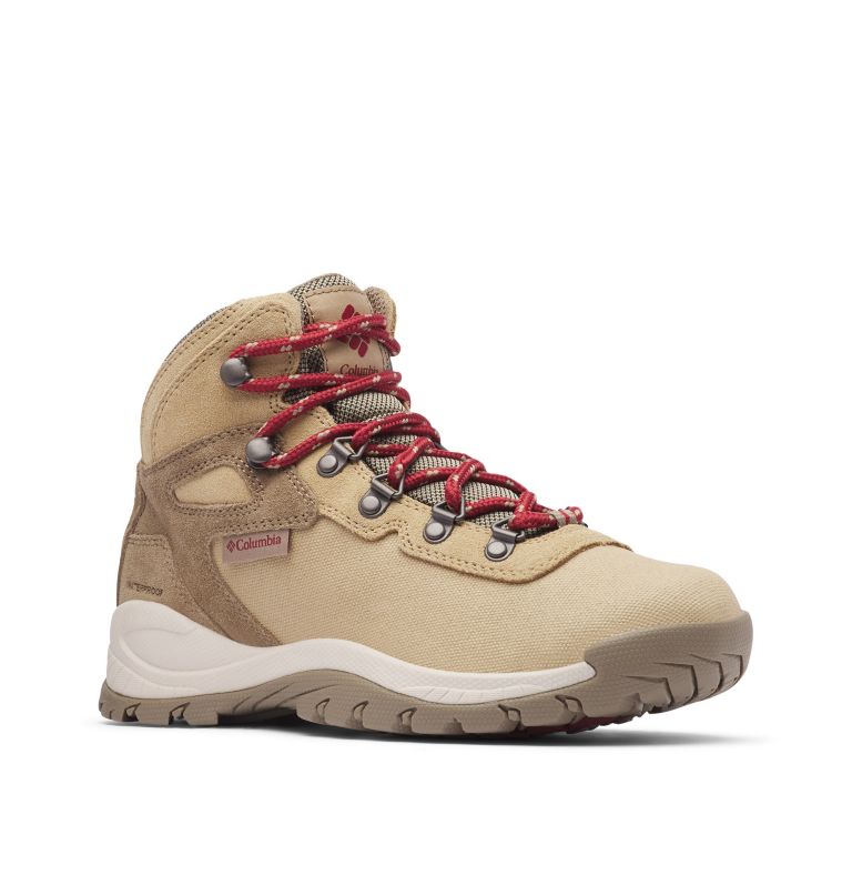 Red Columbia Newton Ridge™ Canvas Waterproof Women's Hiking Boots | LUR2482VK