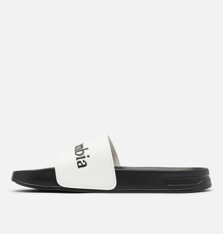 White/Black Columbia Hood River™ Slide Men's Sandals | BIZ818AL